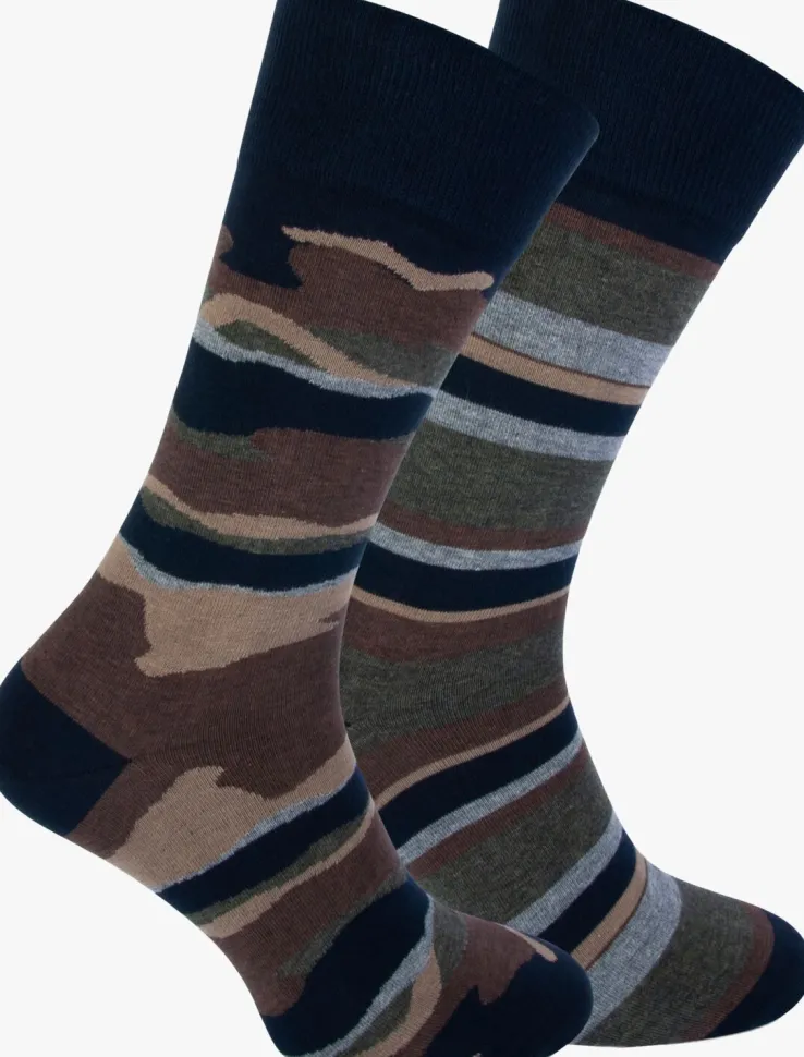 blauwe marcmarcs sokken gillis cotton 2-pack