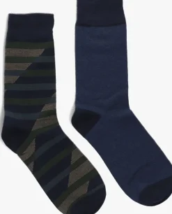 blauwe marcmarcs sokken joe cotton 2-pack