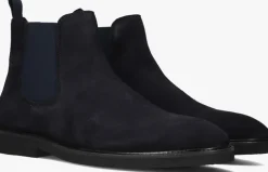 blauwe mazzeltov chelsea boots 4p-15812