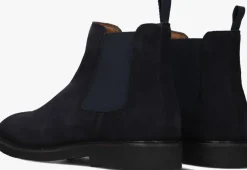 blauwe mazzeltov chelsea boots 4p-15812