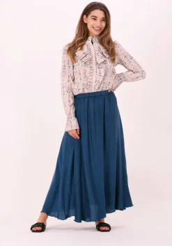 blauwe mes demoiselles maxirok ashton