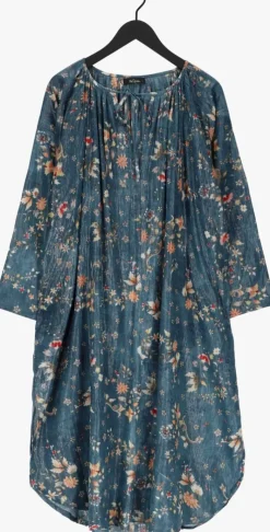 blauwe mes demoiselles midi jurk yuna dress