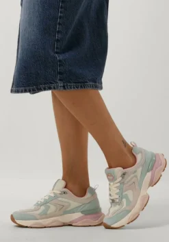 blauwe mexx lage sneakers norah