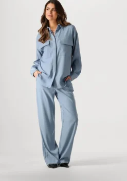 blauwe minus pantalon livina straight leg pant