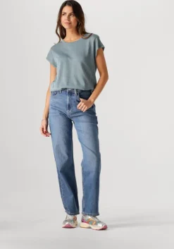 blauwe minus top carlina knit tee