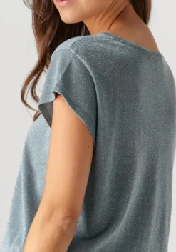 blauwe minus top carlina knit tee