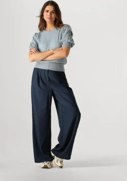 blauwe minus top liva knit tee