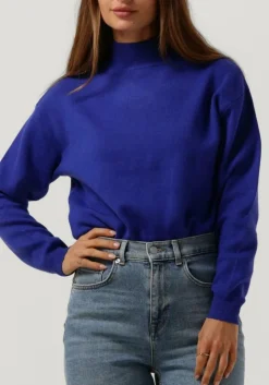 blauwe minus trui jose knit turtleneck