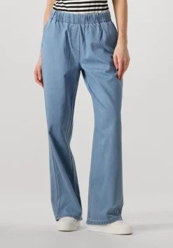 blauwe minus wide jeans bora mid waist pant
