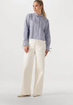 blauwe modström blouses meyrickmd stripe shirt
