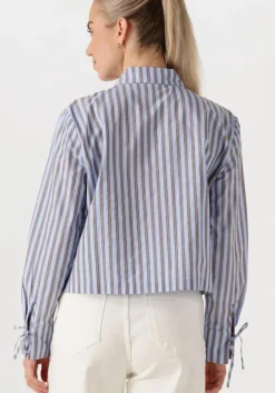blauwe modström blouses meyrickmd stripe shirt