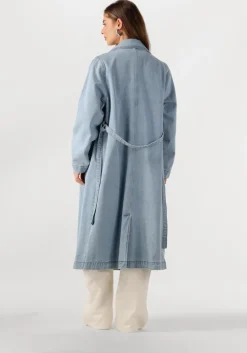 blauwe modström trenchcoats madelinemd denim jacket