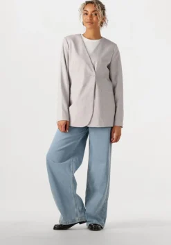 blauwe modström wide jeans isoldemd solid pants