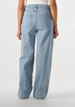 blauwe modström wide jeans isoldemd solid pants