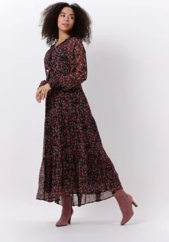 blauwe moliin maxi jurk elena