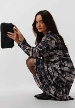 blauwe moliin mini jurk louise