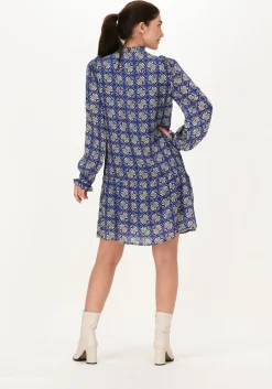 blauwe moliin mini jurk melissa
