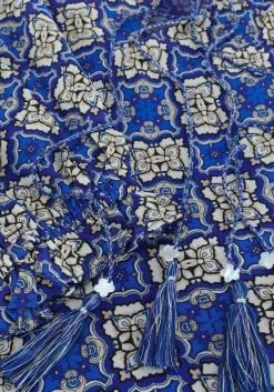 blauwe moliin mini jurk melissa