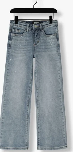 blauwe molo straight leg jeans asta