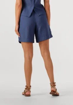 blauwe msch copenhagen korte broek mschdisa hw shorts