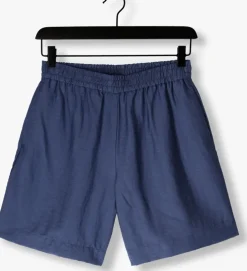 blauwe msch copenhagen korte broek mschdisa hw shorts
