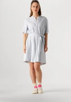 blauwe msch copenhagen mini jurk mschpennie ginia 2 4 shirt dress