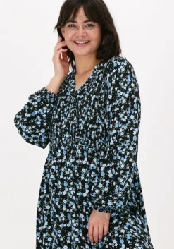 blauwe msch copenhagen midi jurk kalika jalina dress aop