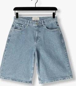 blauwe msch copenhagen shorts mschelida ada denim shorts