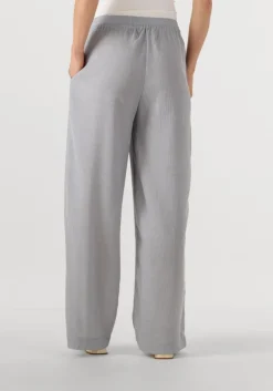 blauwe msch copenhagen wijde broek mschkinley hw pants stp