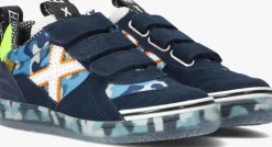 blauwe munich lage sneakers g3 velcro