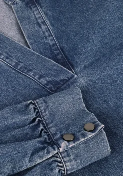 blauwe neo noir blouses rosslyn denim blouse