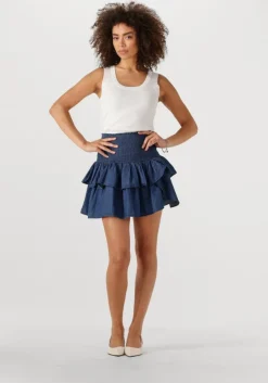 blauwe neo noir minirok carin denim skirt