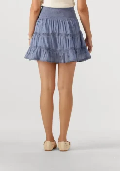 blauwe neo noir minirok robby s voile skirt