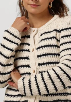 blauwe neo noir vest paula knit cardigan