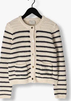 blauwe neo noir vest paula knit cardigan