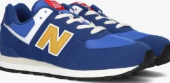 blauwe new balance lage sneakers gc574 m