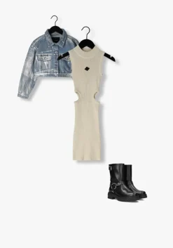 blauwe nik & nik spijkerjas metallic jacket