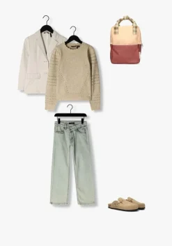 blauwe nik & nik straight leg jeans fenna denim pants