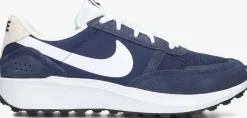 blauwe nike lage sneakers waffle nav