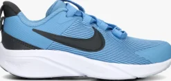 blauwe nike lage sneakers nike star runner 4 nn (ps)