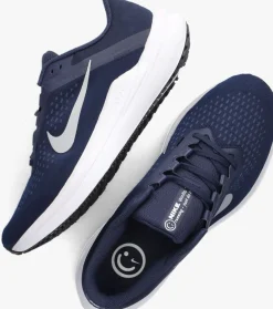 blauwe nike lage sneakers air winflo 10