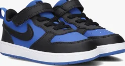 blauwe nike lage sneakers court borough low recraft td