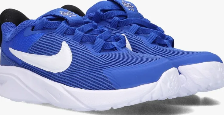 blauwe nike lage sneakers star runner 4 nn (td)