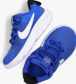 blauwe nike lage sneakers star runner 4 nn (td)