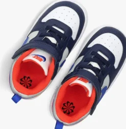 blauwe nike lage sneakers court borough low recraft