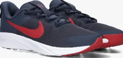 blauwe nike lage sneakers star runner 4 nn (ps)
