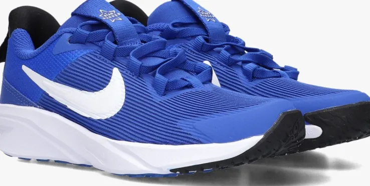blauwe nike lage sneakers star runner 4 nn (ps)