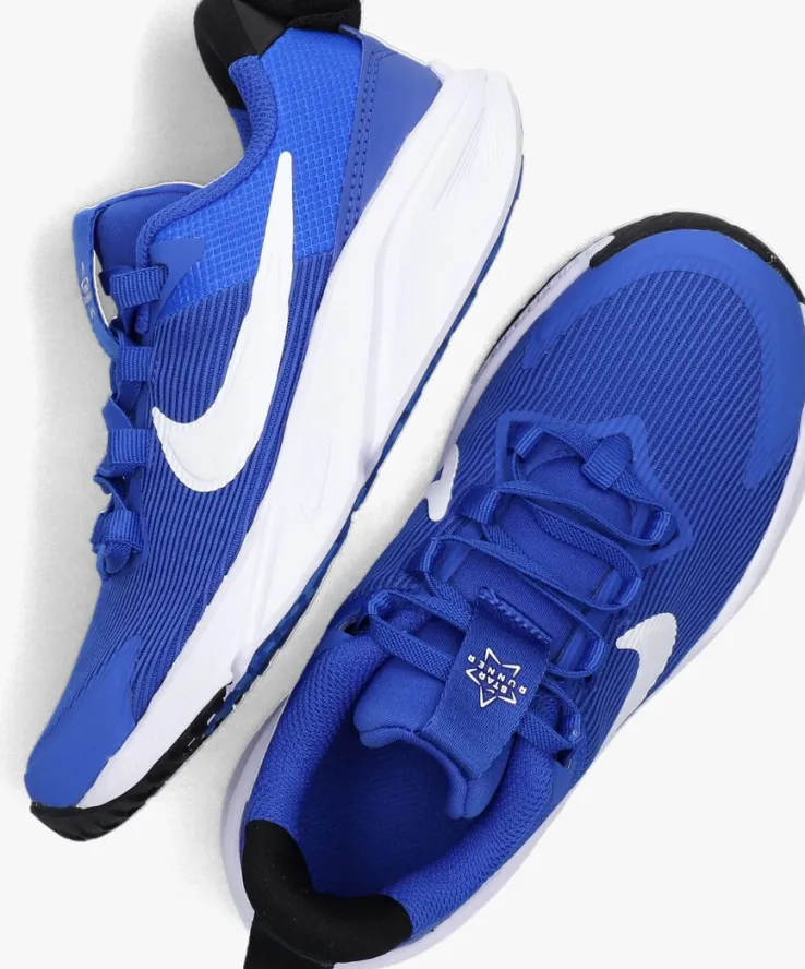 blauwe nike lage sneakers star runner 4 nn (ps)
