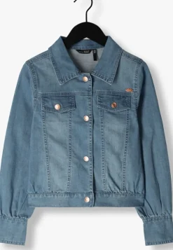 blauwe nobell spijkerjas bodil girls denim jacket blue