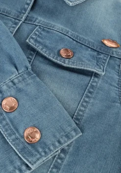 blauwe nobell spijkerjas bodil girls denim jacket blue